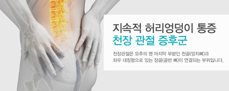 지속적 허리엉덩이 통증 천장 관절 증후군