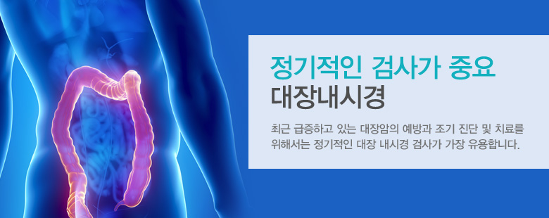 정기적인 검사가 중요 대장내시경